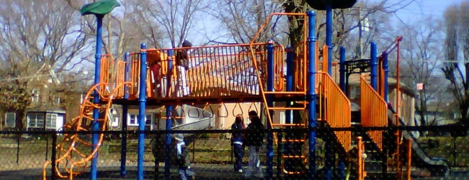Time to play on the swings...S.I. Clove Lakes...have a happy day!