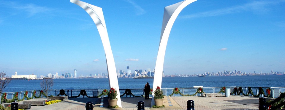 Postcards SINY 911 Memorial In St. George On Staten Island's North Shore.