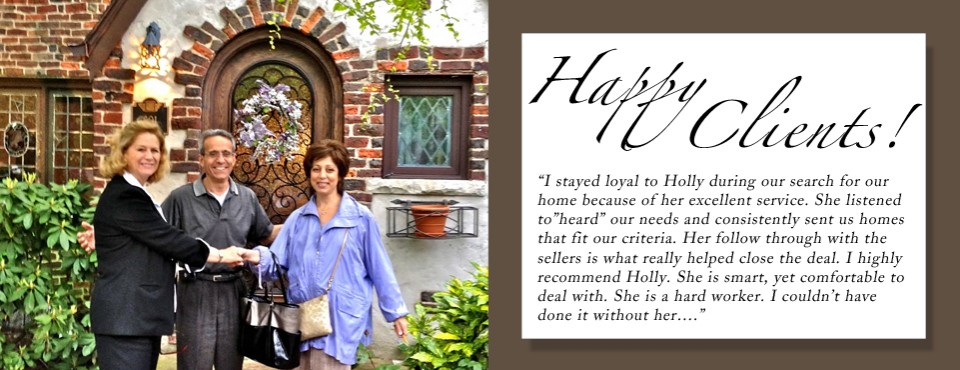 Happy home buyer purchases Tudor home on Todt Hill in Staten Island.