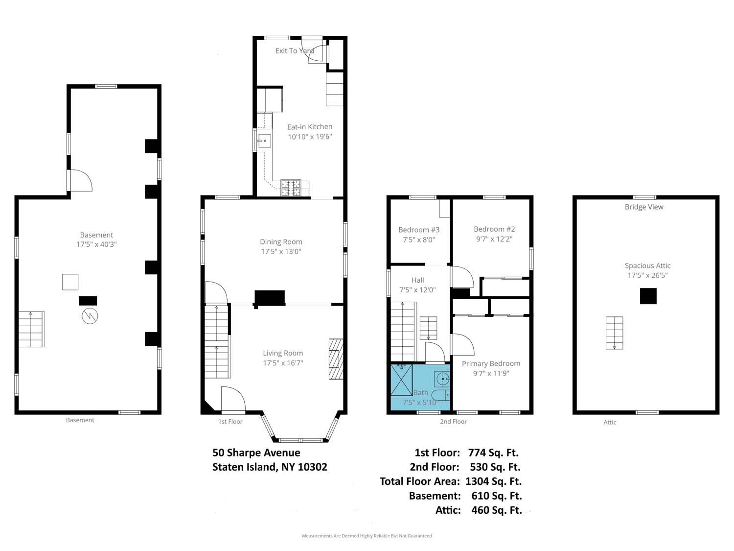 50 Sharpe Ave Staten Island NY 10301 Floor Plan Floor plan of 50 Sharpe Ave in Staten Island, NY 10301
